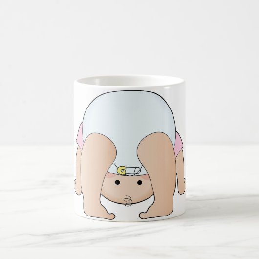 女の赤ちゃん コーヒーマグカップ (中央)