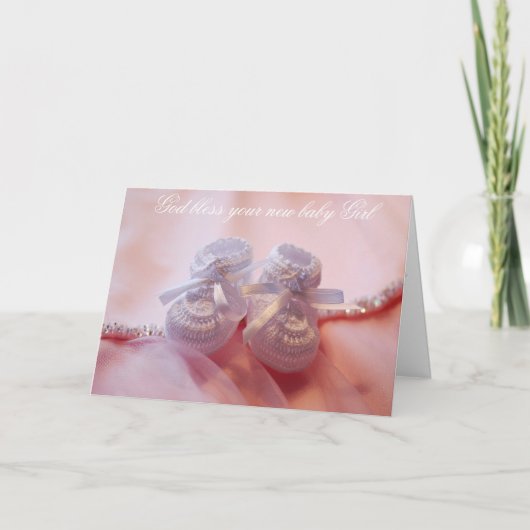 女の赤ちゃん 案内状 (正面)