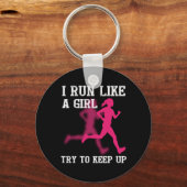 女の走子が上が保る キーホルダー (正面)