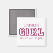 女の走子が上に乗るだけ保だ マグネット (正面/裏面)