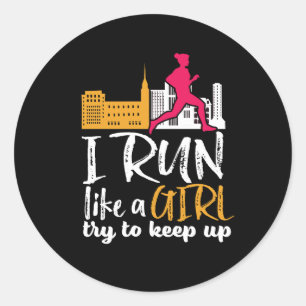 女の走子が上走がって行くことののマ保ラソ ラウンドシール