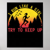 女の走子が持久力を上げ保るのが好きだ ポスター (正面)