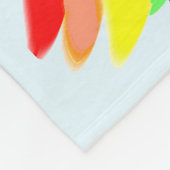 女の走子のフリースブランケットのように青パーソナライズされたい フリースブランケット (角)