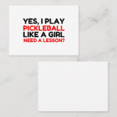 女の遊ような漬け物には教訓が必要だ 名刺 (正面/裏面)