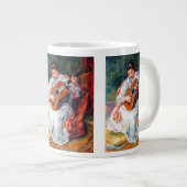 女の遊ギター・バイ・ピエール・ルノアール ジャンボコーヒーマグカップ (正面右)