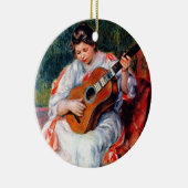女の遊ギター・バイ・ピエール・ルノアール セラミックオーナメント (右)
