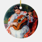 女の遊ギター・バイ・ピエール・ルノアール セラミックオーナメント (裏面)