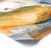 女の遊ギター・バイ・ピエール・ルノアール ポスター (角)