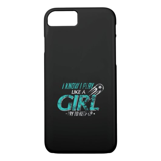 女の遊子がサッカー保だ Case-Mate iPhoneケース (裏面)