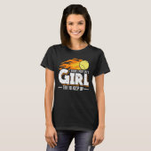 女の遊子がテニスのPlを上げ保ると知る Tシャツ (正面フル)