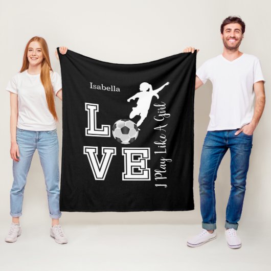 女の遊子が好き – DIY背景色 フリースブランケット (インサイチュ)