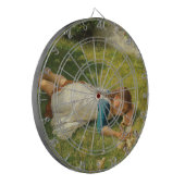 女の遊子とチックス（鶏と鶏） ダーツボード (正面左)