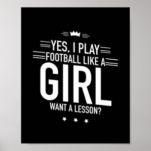 女の遊子のように私はサッカー ポスター