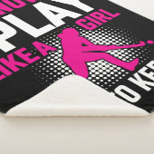 女の遊子のセラミックのようなホッケー シェルパブランケット (3/4)