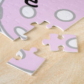 女の遊子のピケボールのような名前をカスタムする ジグソーパズル (側面)