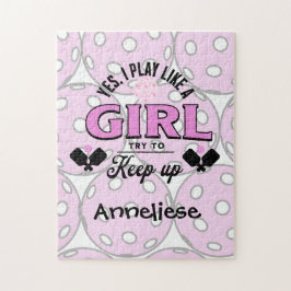 女の遊子のピケボールのような名前をカスタムする ジグソーパズル