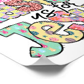 女の間抜けうさぎイースターはイエス・クリスチャンE ポスター (角)