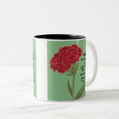 女の頭が切れる子は口が無いと知っている ツートーンマグカップ (正面右)