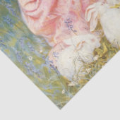 女の食べ物を与え子のウサギ(フレデリック・モーガン) 薄葉紙 (詳細)