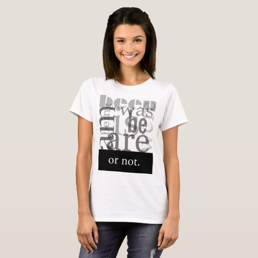 女のTシャツになるかどうか Tシャツ (正面フル)