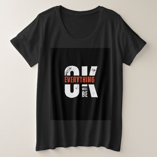 女のTシャツは大丈夫 プラスサイズTシャツ (デザイン正面)