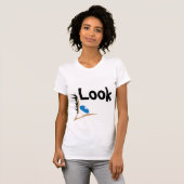 女のTシャツを衣服に見カジュアルる Tシャツ (正面フル)