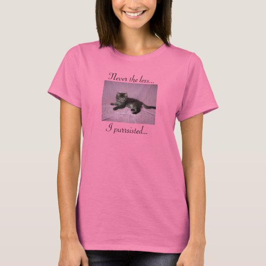 女のTシャツを買って来た Tシャツ (正面)