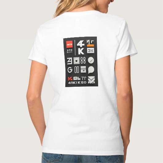 女のtシャツ tシャツ (裏面)