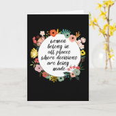 女はあらゆる所に属する カード (黄色い花)