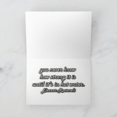 「女はお茶のバッグ」 カスタム カード (内部)