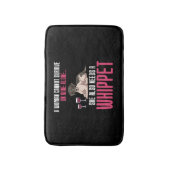 女はウィッ生き延びペットでワインは飲めない バスマット (正面縦)