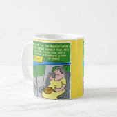 女はパスタを食い違える コーヒーマグカップ (正面左)