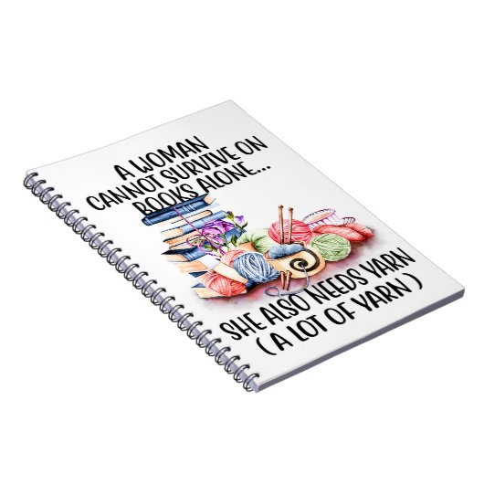 女は一人で生き延び本を読むこともできない ノートブック (右側)