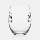 女は一人で酒を飲むこ生き延びとはできない ステムなしワイングラス (左)