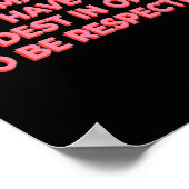 女は人に尊敬されるに恥じない ポスター (角)