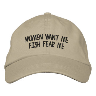女は俺を恐れて魚を欲しがる 刺繍入りキャップ