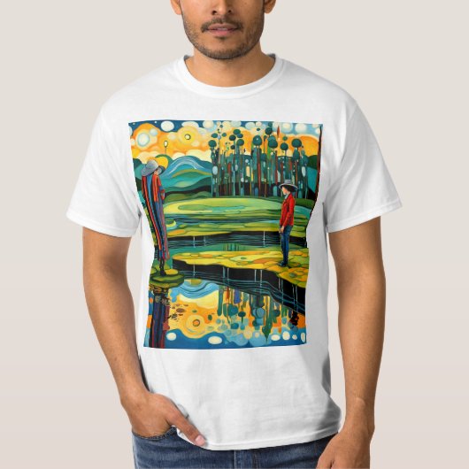 女は内を見る Tシャツ (正面)