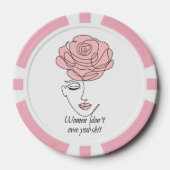 女は君のトランプのポーカーチップを借らない ポーカーチップ (正面)