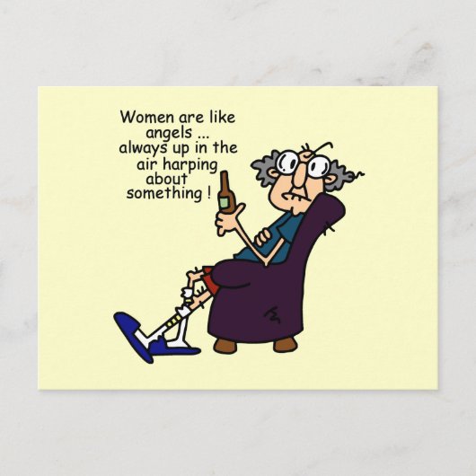 女は天使に似ている ポストカード (正面)