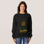 女は寸心が好きな人の近くに感じ立つ スウェットシャツ (正面フル)