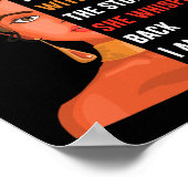 女は嵐だ彼女に囁いた ポスター (角)