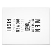 女は常に離れ正しいから男だ フォトプリント (正面)