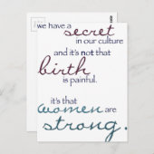 女は強い ポストカード (正面/裏面)