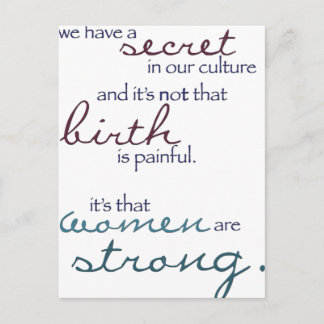 女は強い ポストカード