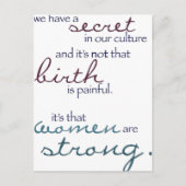 女は強い ポストカード (正面)