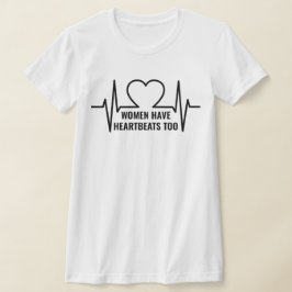 女は心拍が強い Tシャツ