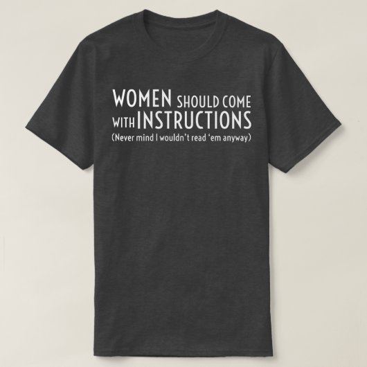女は指図来を受けよ Tシャツ (デザイン正面)