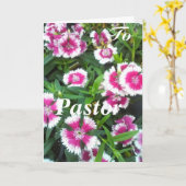 女は牧師に カード (黄色い花)