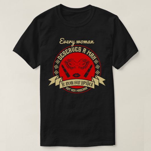 女は男に値する Tシャツ (デザイン正面)
