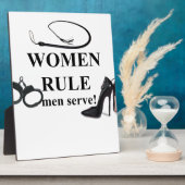 女は男を治める フォトプラーク (側面)